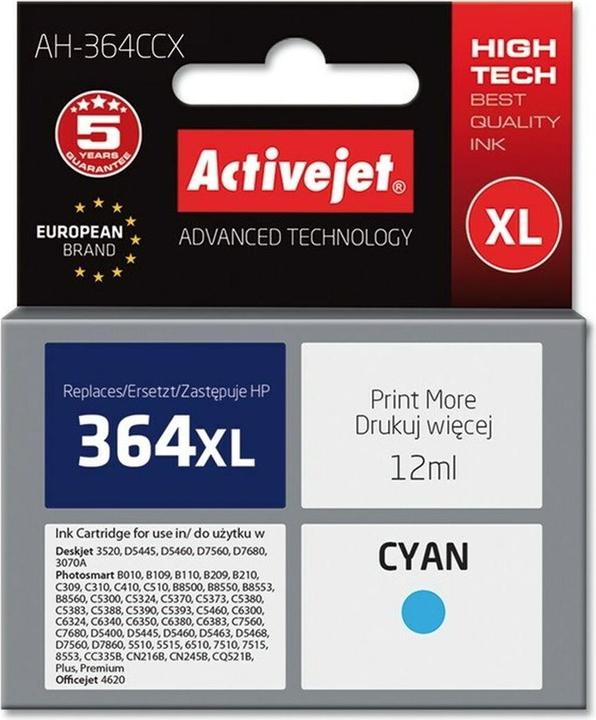 Image du produit Activejet AH-364CCX - Dye-sublimation ink - photo cyan - HP - 1 pièce(s) - Dye-sublimation (C)