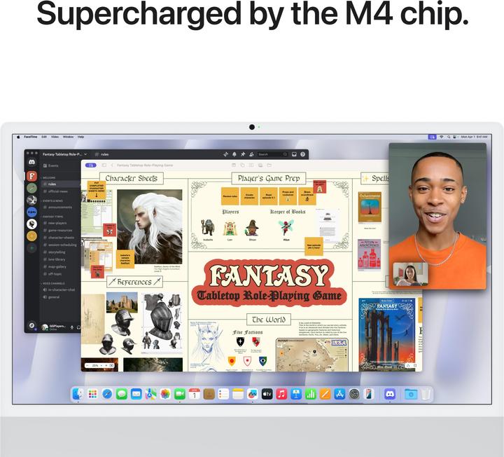 Produktbild Apple iMac 2024 (M4, 24 GB, 2000 GB, Apple M4 10-Core)