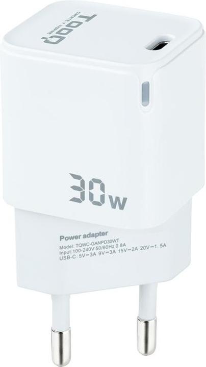Tooq Technology TooQ TQWC-GANPD30WT, Indendørs, Vekselstrøm, Hvid (30 W)