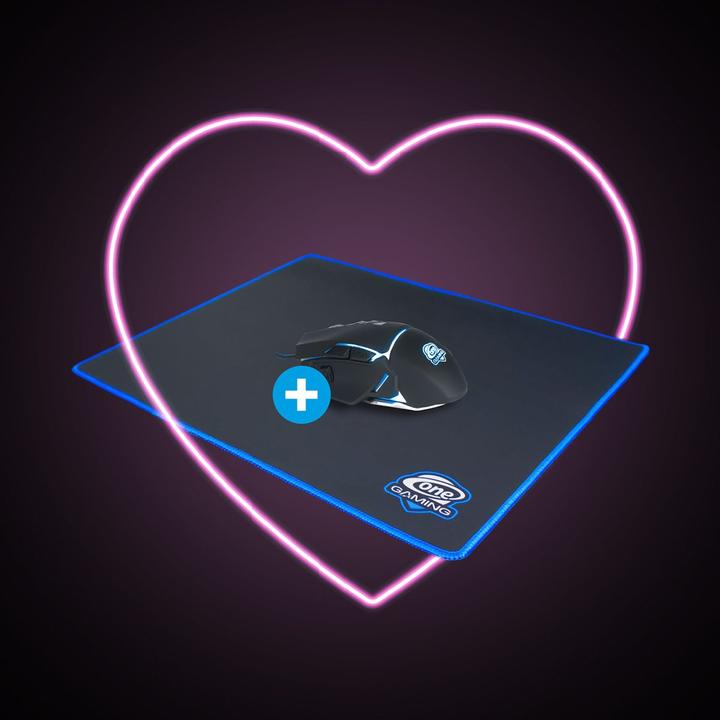 Actual product image One Gaming Mouse Black Hawk Ultragrip (wired, RGB lighting, 8 buttons, 6400 DPI) (Cable)