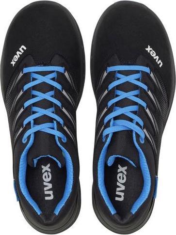 Actual product image Uvex Safety 2 trend low shoes S2 69398 blue, black width 11 size 52 (S2, 52)
