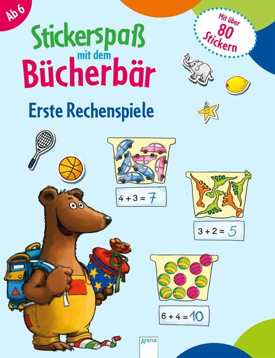 Produktbild Stickerspass mit dem Bücherbär. Erste Rechenspiele