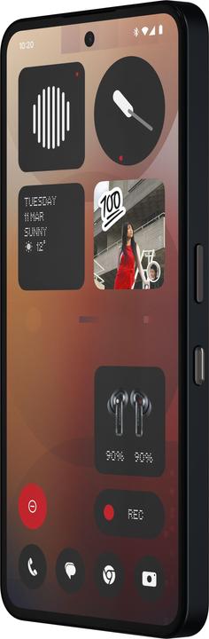 Actual product image Nothing Phone (3a) (128 GB, Black, 6.77", Dual SIM, 50 Mpx, 5G)