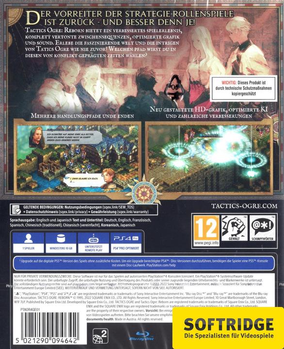 Actual product image Square Enix Tactics Ogre: Reborn (PS4, DE)