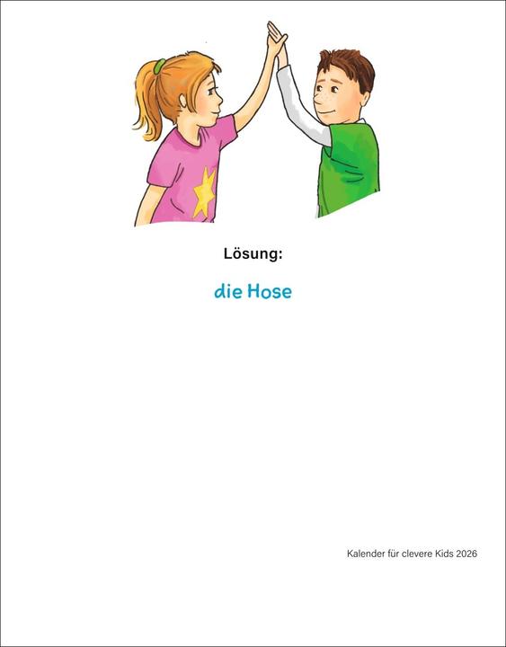 Image du produit Harenberg Kalender für clevere Kids Tagesabreisskalender 2026 (Allemand)