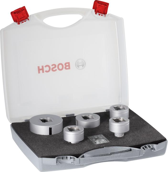 Produktbild Bosch Professional Zubehör PRO Ceramic dry X-Lock Bohrkronen-Set, 68 x 33, 51 x 33, 35 x 33, 25 x 33, 20 x 33 mm, 5-tlg. (68 mm, 20 mm, 35 mm, 51 mm, 25 mm)