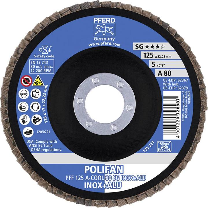 Produktbild Pferd POLIFANFächerscheibe PFF ACOOL 80 SG INOX ALU (80)