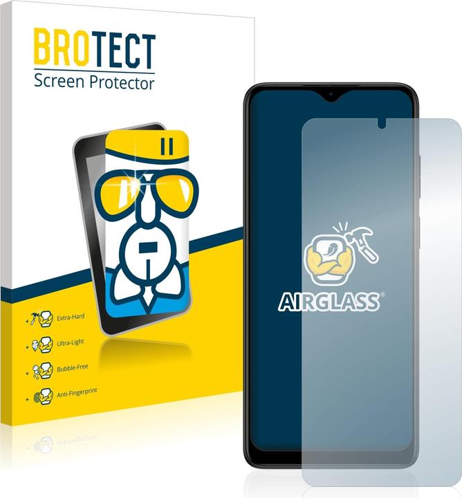 Actual product image BROTECT AirGlass Glass (1 Piece, Motorola Moto E22i)