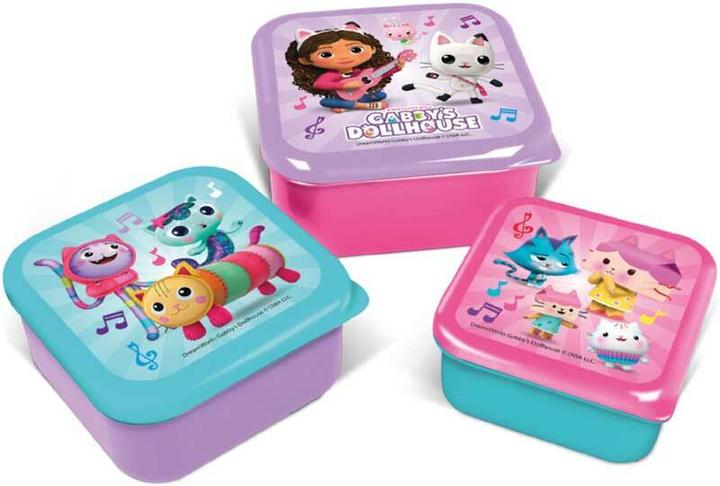Image du produit Stor 3 pcs. Snack Boxes Set - Gabby's Dollhouse