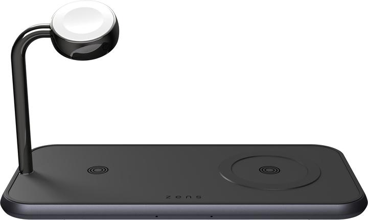 Zens Dual+Watch Aluminium Magnetic Wireless Charger Black (20 W)