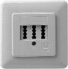 Ze-Kom 3x6 standard junction box, flush-mounted