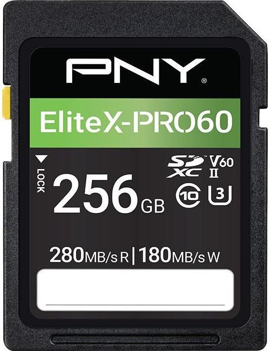 Produktbild PNY Elite X-Pro 60 (256 GB, SDXC, U3, UHS-II)