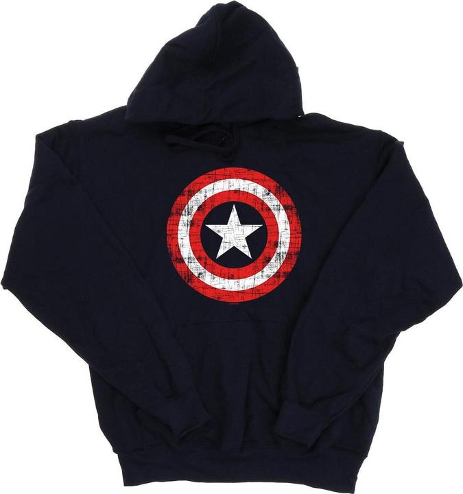 Produktbild Avengers Captain America Scratched Shield Kapuzenpullover (4XL)