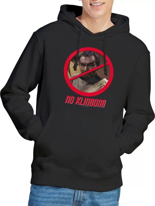 Immagine prodotto No Klingons Felpa con Cappuccio Uomo (XL)