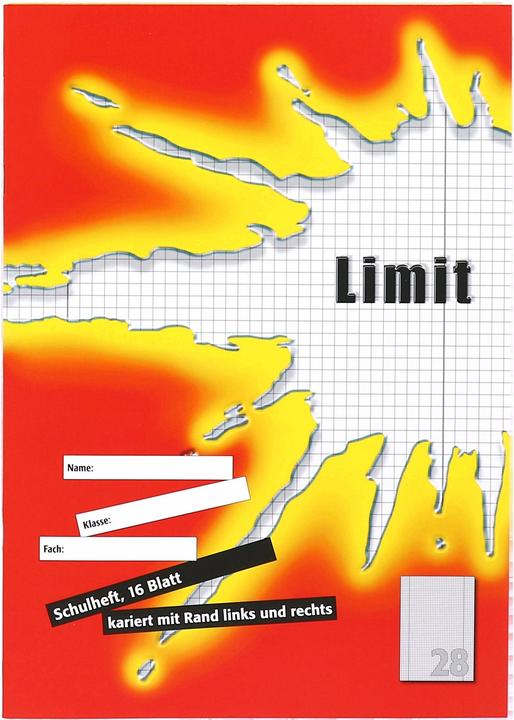 Actual product image Limit A4 stapled exercise book (A4, Checked, Hardcover)