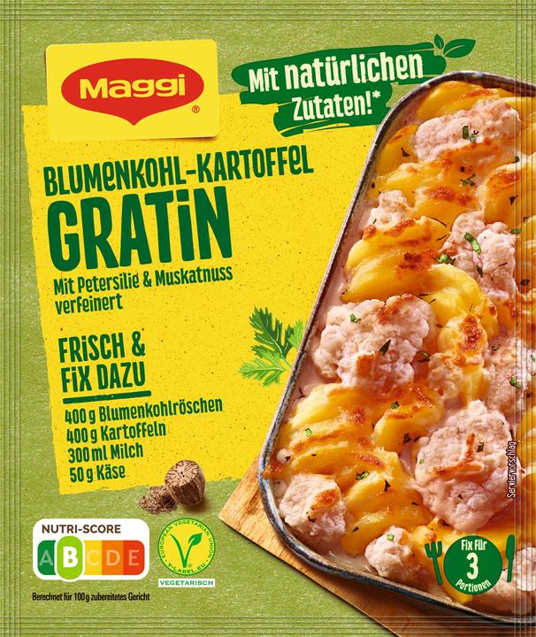 Produktbild Maggi FIX Gemüe Blumenkohl Kartoffel Gratin (51 g)