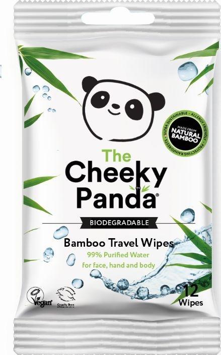 Image du produit The Cheeky Panda Lingettes Handy blanches non parfumées 12 pièces (12 pièce(s))