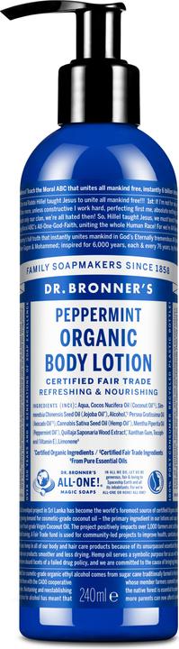 Dr. Bronner's Organic Body Lotion Peppermint 240 ml (Körperlotion, 240 ml)