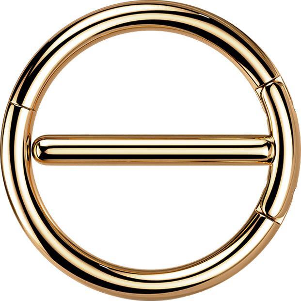 Star Piercing Segmentring doppel klappbar rosegold (Chirurgenstahl 316L)