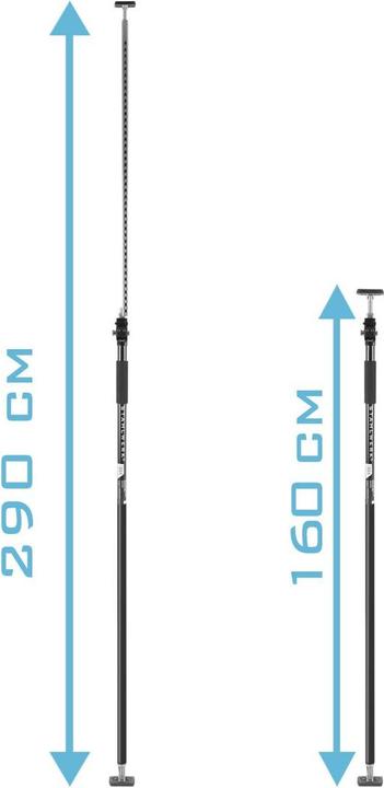 Produktbild Stahlwerk Montagestütze | Baustütze MH-290 ST 4er Set 160-290cm, 40kg Tragkraft (2900 mm)
