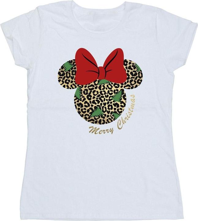 Disney Minnie Mouse Leopard Christmas TShirt (S)
