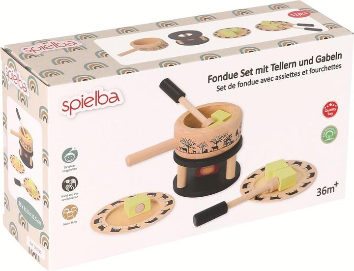 Produktbild Spielba Fondue Set mit Teller und Gabel