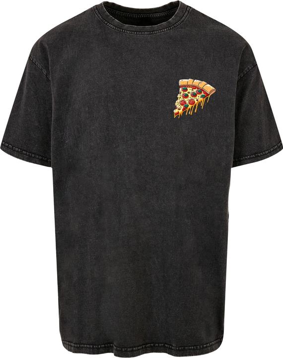 Merchcode Pizza Comic Acid Washed Oversized Tee - 112823 (XL)