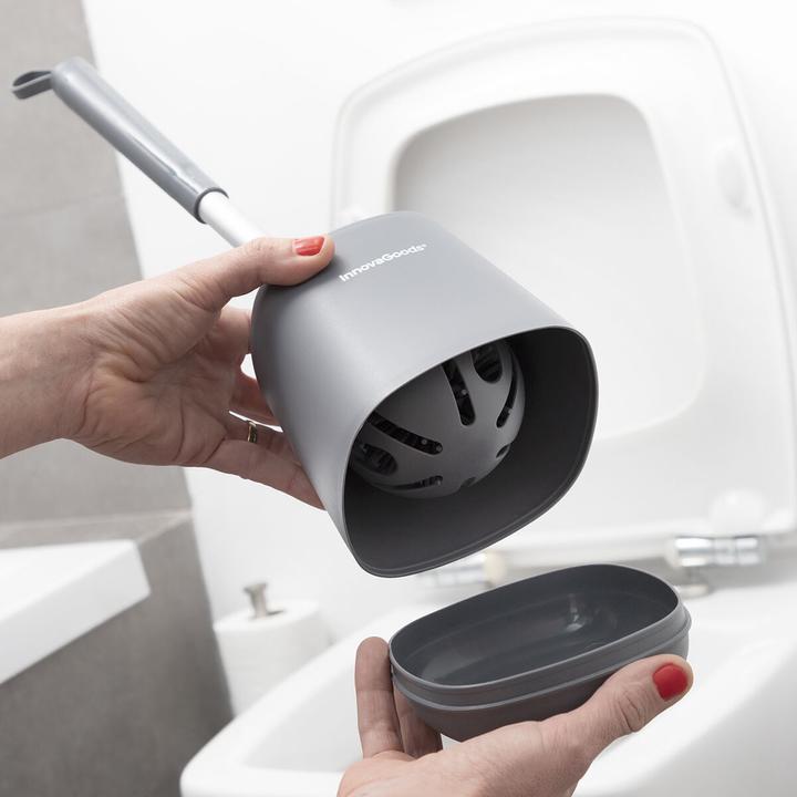 Image du produit InnovaGoods Brosse à WC en caoutchouc - Gris