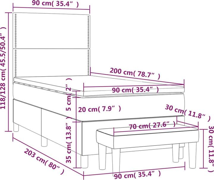 Produktbild VidaXL Alivia (90 x 200 cm)