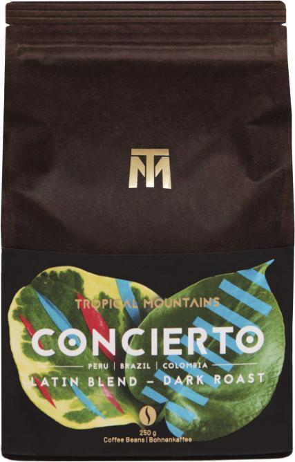 Tropical Mountains Concierto Latinomischung (250 g, Dunkle Röstung)