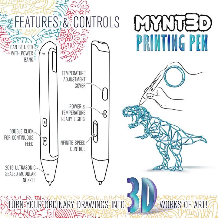 Actual product image Mynt3D Super 3D pen (Pen)