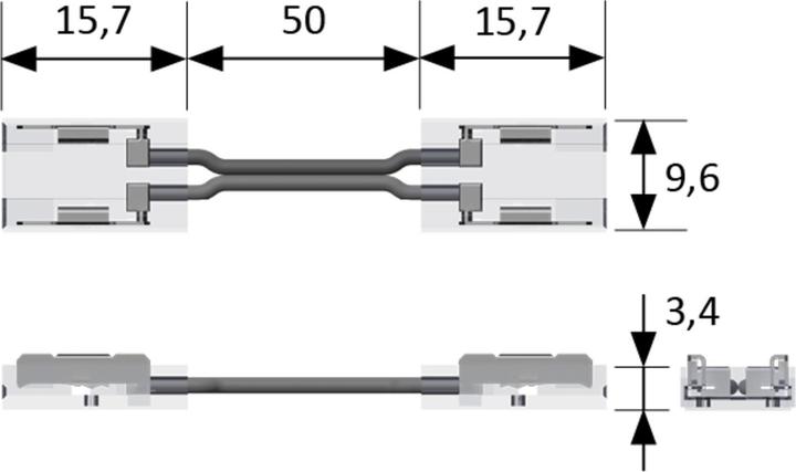 Image du produit Halemeier Connecteur flexible court Versa 12 V