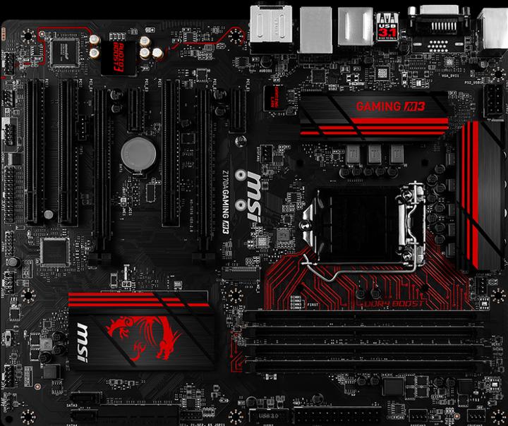 Actual product image MSI Z170A Gaming M3 (LGA 1151, Intel Z170, ATX)