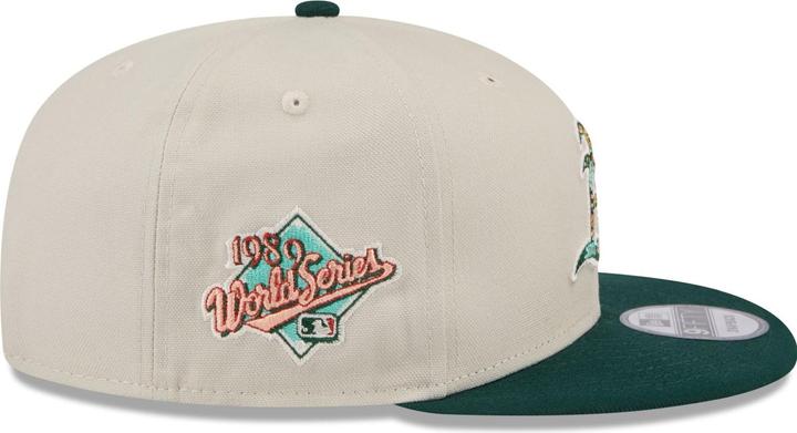 Actual product image New Era 9Fifty Snapback Cap - FLORAL Oakland Athletics stone