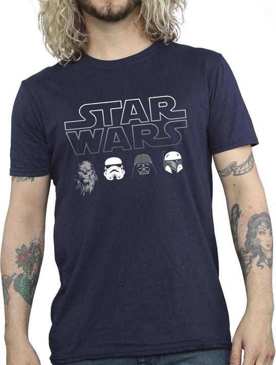 Immagine prodotto Star Wars Character Heads Maglietta Uomo (4XL)