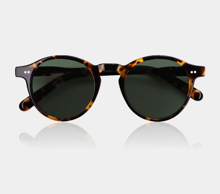 Immagine prodotto James Dixon Havanna/Grün – Oxford – Rund – Acetat – Sonnenbrille
