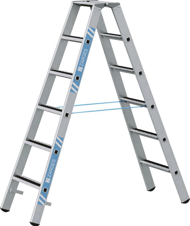 Produktbild Zarges LM-Stufen-Stehleiter 2 x 6 Stufen Z600 (Stehleiter, 170 cm)
