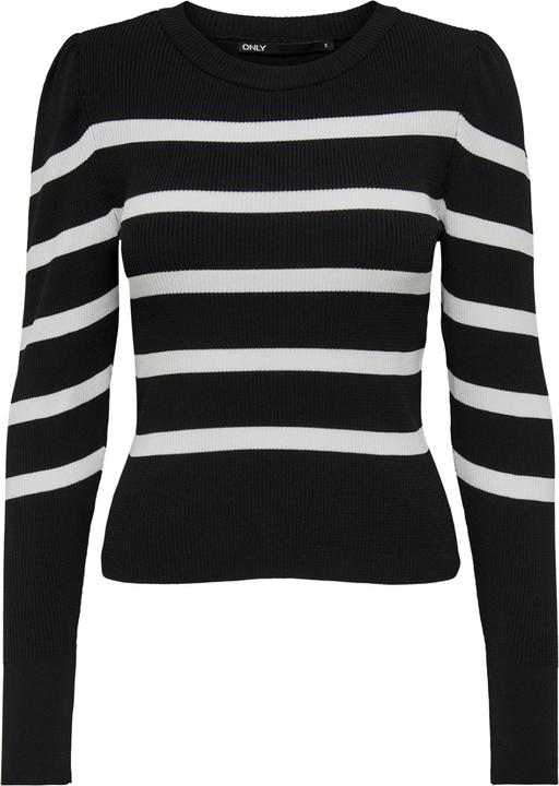 Only Körperbetonter Puffärmel- Pullover (S)