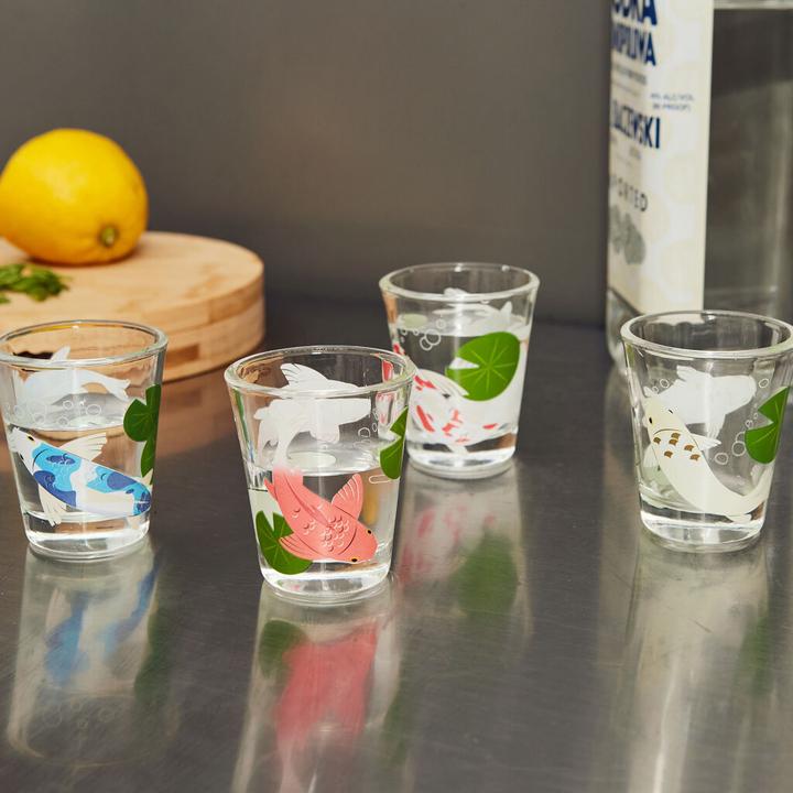 Actual product image Kikkerland Koi Morph Shot Glasses (GL21) (0.30 dl, 4 x, Shot glass)