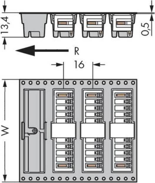 Actual product image Wago 734-162/105-604/997-405 - Pin header