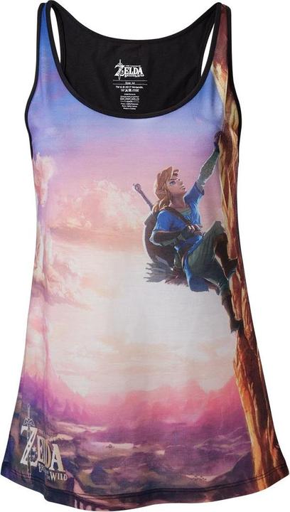 Actual product image Difuzed ZELDA BREATH OF THE WILD- All Over Link Climbing TopTank - GIRL (M) (M)