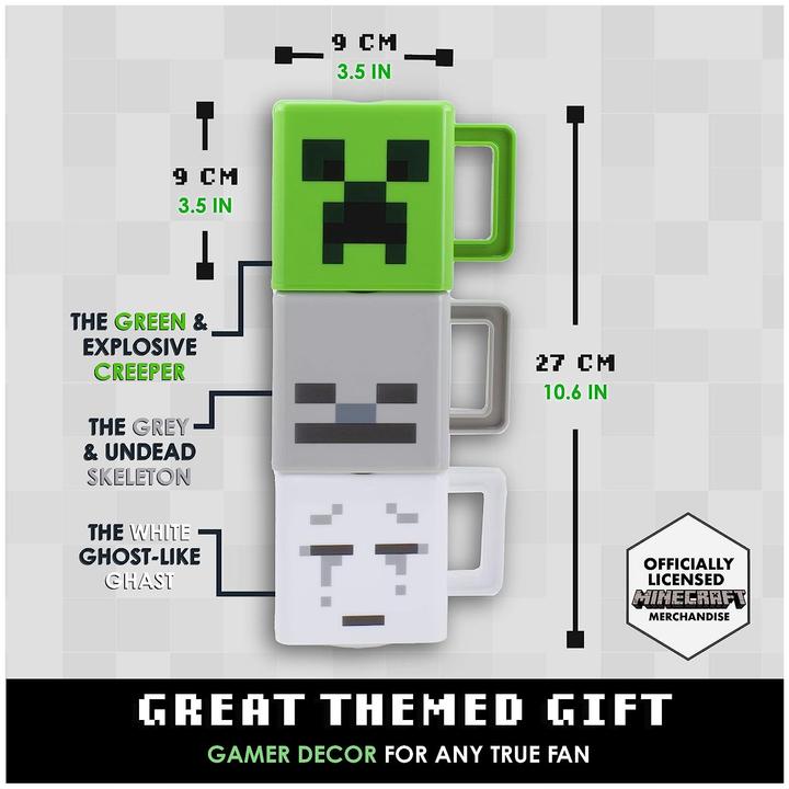 Actual product image Paladone Products MINECRAFT - 3 Mug Empilable (3 x)