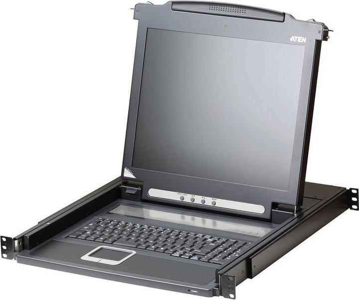 Produktbild Aten CL1000N KVM-Konsole, 19" LCD, VGA, PS/2, Tastaturlayout D