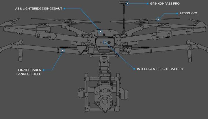 Actual product image DJI Matrice M600 Pro (32 min, 1000 g)
