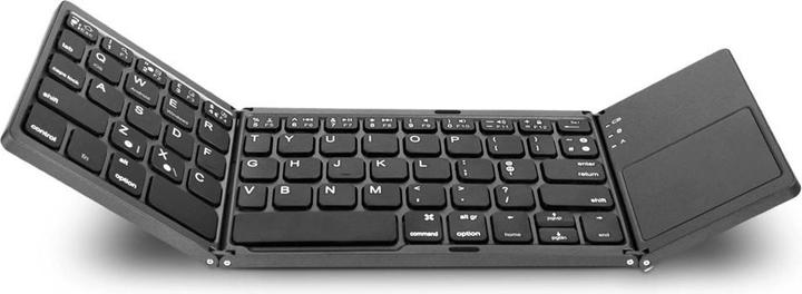 Produktbild Deltalabs Faltbare Mini Bluetooth Tastatur Keyboard (QWERTY) mit Touchpad (US, Kabellos)