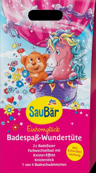Actual product image dm SauBär Children's bath additive wonder bag unicorn happiness