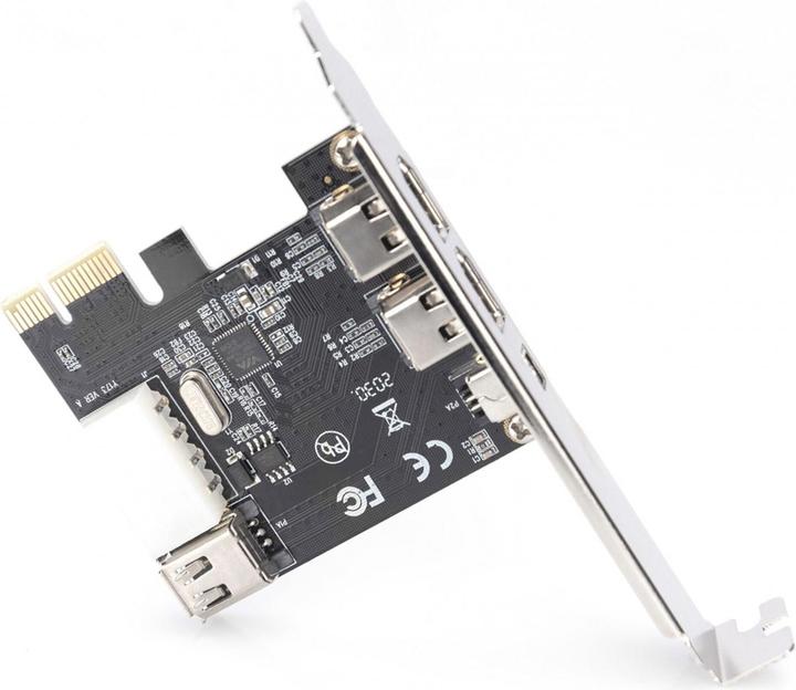 Immagine prodotto Digitus Scheda PCIe Firewire 1394a 3+1 porte