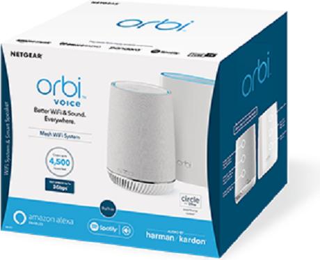 Produktbild Netgear Orbi RBK50V Mesh WiFi Set + Harman Kardon Speaker