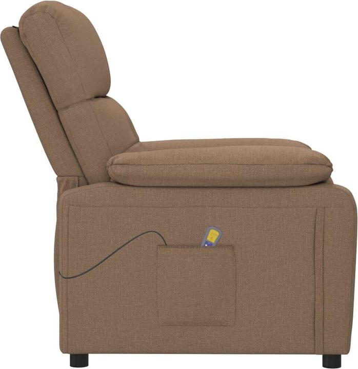 Immagine prodotto VidaXL Poltrona massaggiante Poltrona TV Poltrona relax Poltrona reclinabile Tessuto marrone