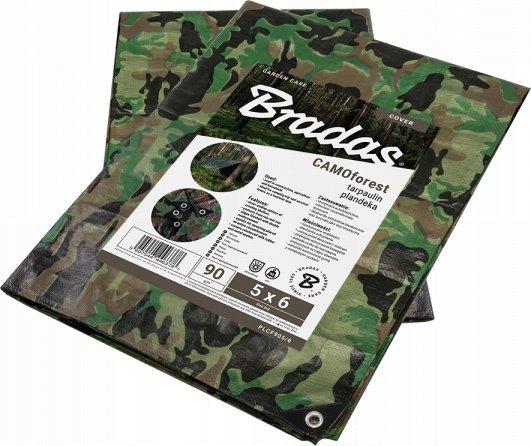 Bradas PLANDEKA KAMUFLAŻOWA 90g 8*12m CAMOFOREST